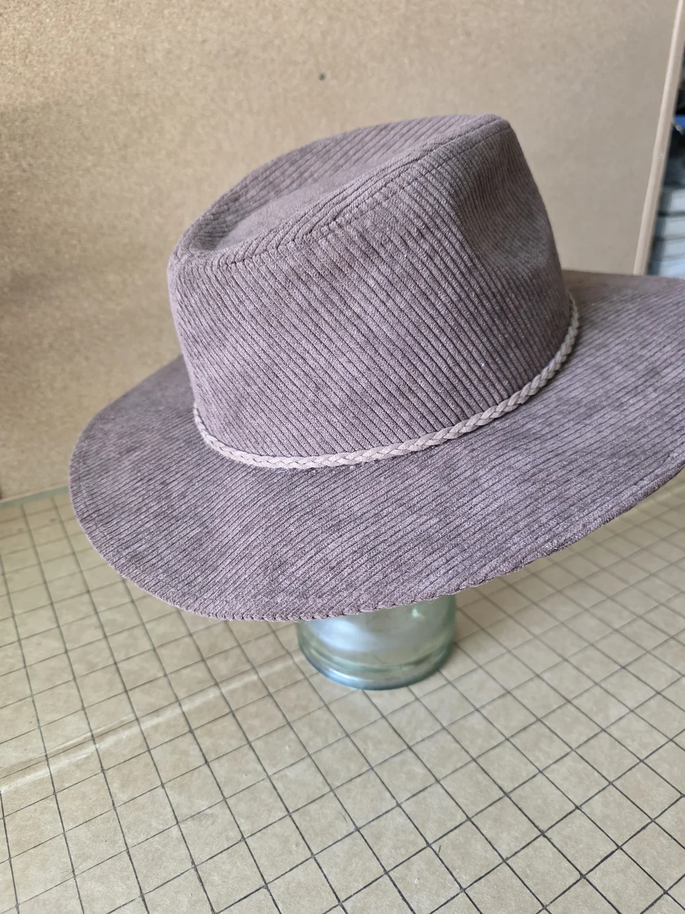 Sonoma Corduroy Wide-Brim Hat in Brown Boho Festival Fall Accessory